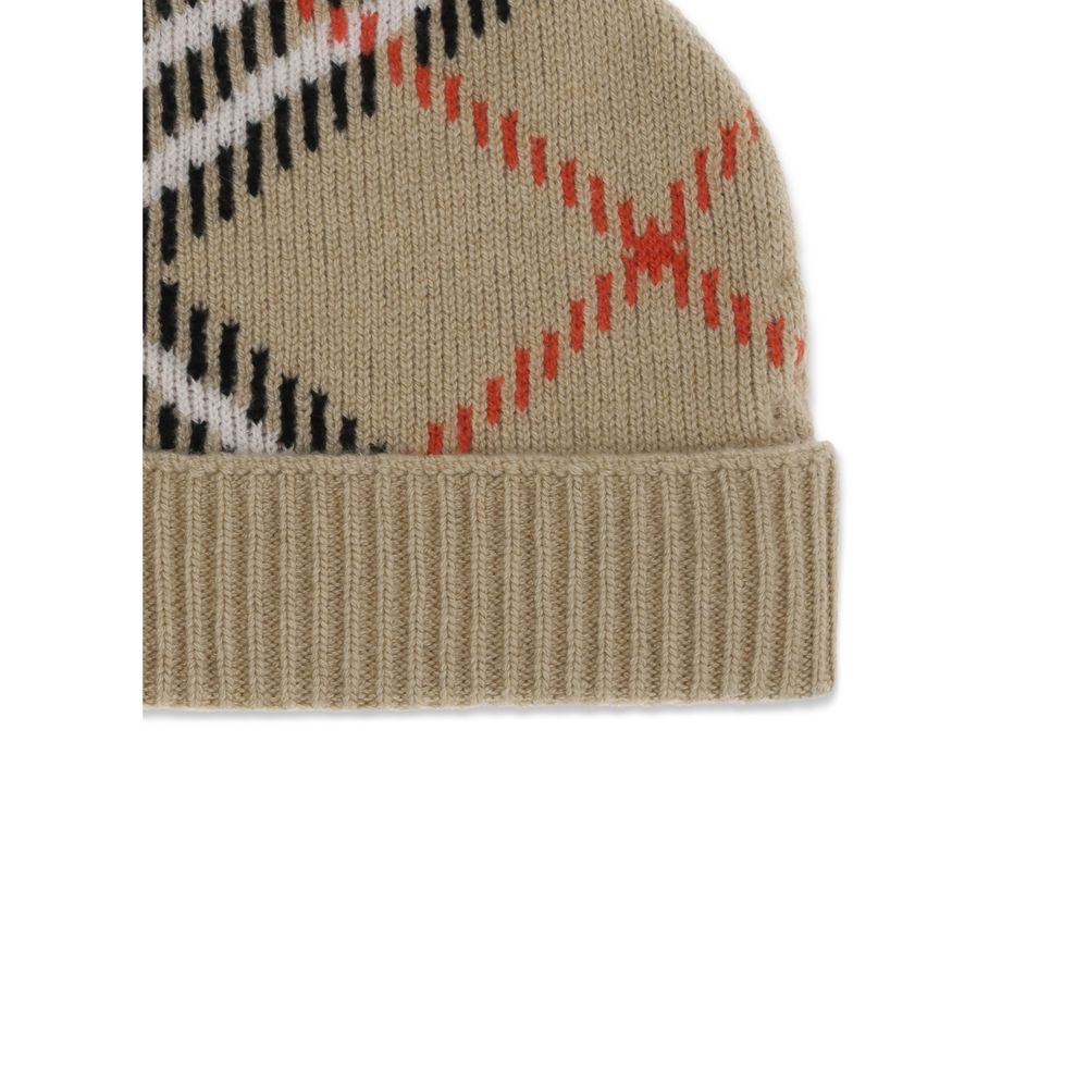 Burberry – Karierte Beanie-Mütze aus Kaschmirmischung