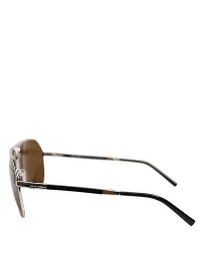 Dolce &amp; Gabbana DG2106K Pilotenbrille mit silbernem Rahmen