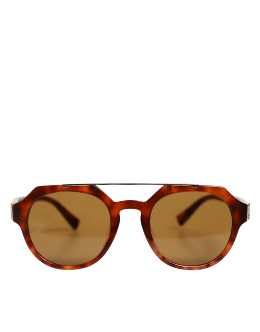 Dolce &amp; Gabbana DG4313F Sonnenbrille mit braunem Schildpatt-Pilotenrahmen