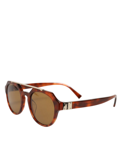 Dolce &amp; Gabbana DG4313F Sonnenbrille mit braunem Schildpatt-Pilotenrahmen