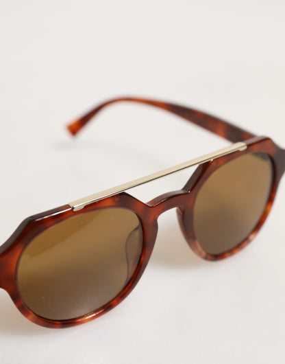 Dolce &amp; Gabbana DG4313F Sonnenbrille mit braunem Schildpatt-Pilotenrahmen