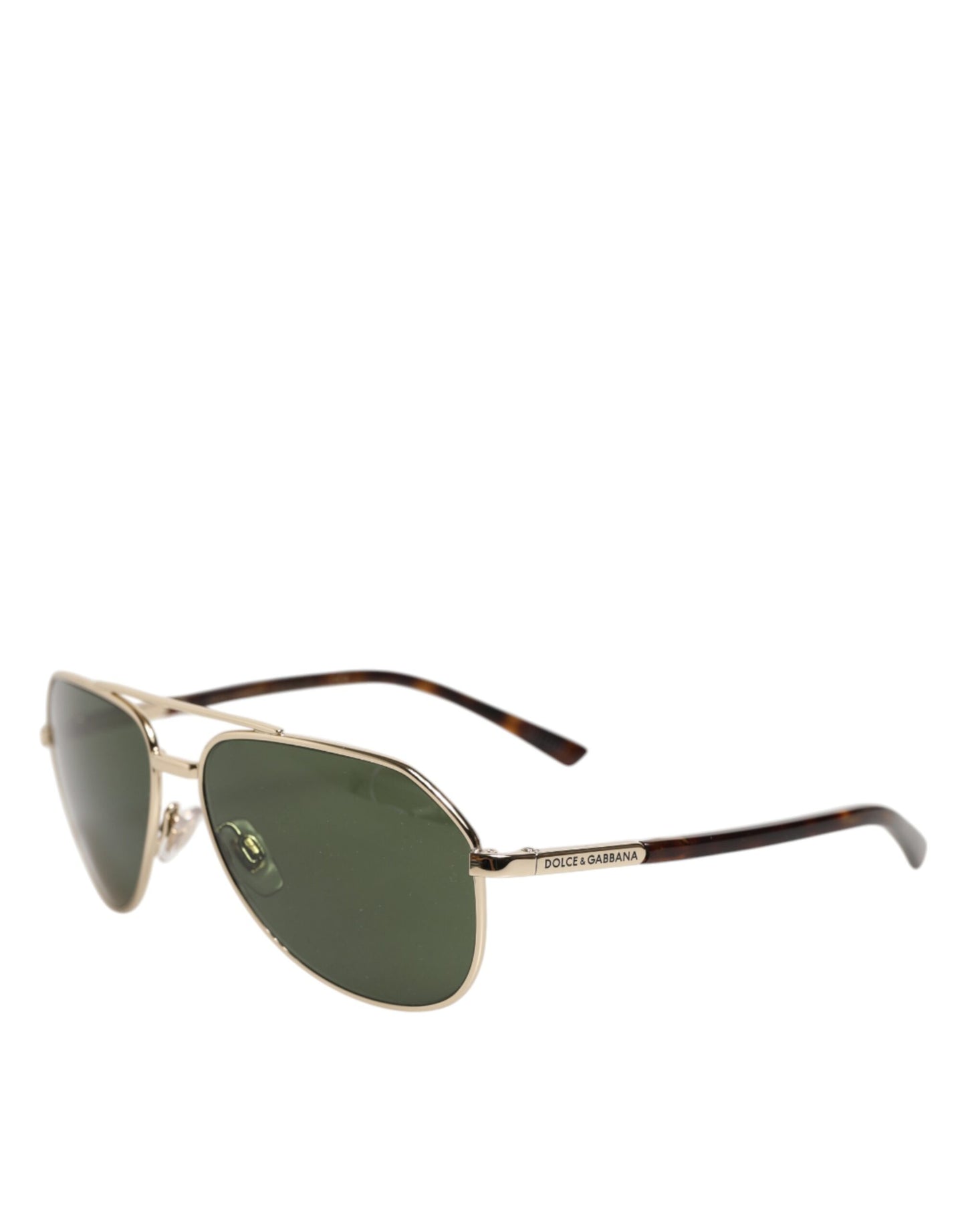 Dolce &amp; Gabbana DG2125 Pilotenbrille mit silbernem Rahmen, Sonnenbrille