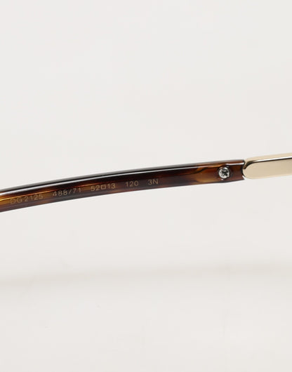 Dolce &amp; Gabbana DG2125 Pilotenbrille mit silbernem Rahmen, Sonnenbrille