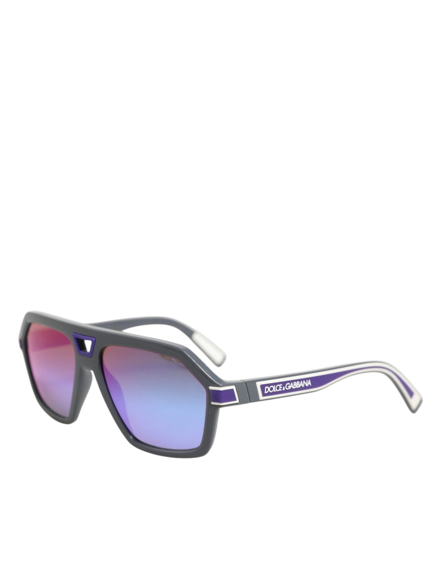 Dolce &amp; Gabbana Blaue Acetat-Pilotenbrille Sonnenbrille