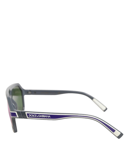 Dolce &amp; Gabbana Blaue Acetat-Pilotenbrille Sonnenbrille
