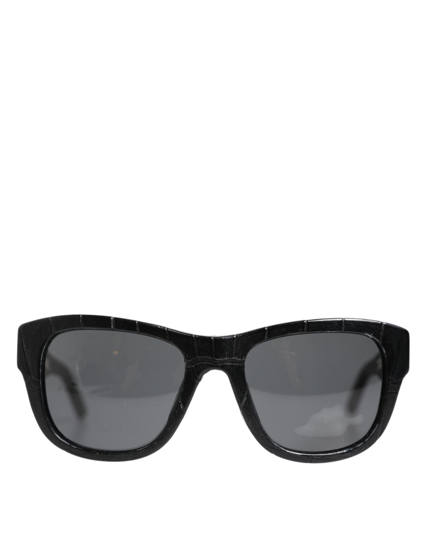 Dolce &amp; Gabbana DG4177 – Sonnenbrille mit getönten Gläsern und schwarzem Lederrahmen