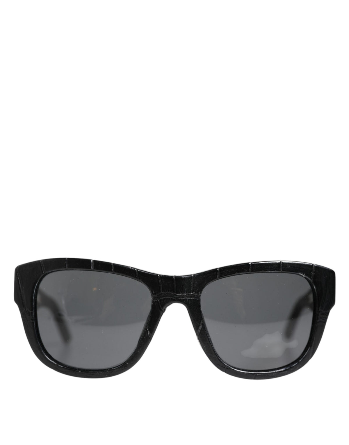 Dolce &amp; Gabbana DG4177 – Sonnenbrille mit getönten Gläsern und schwarzem Lederrahmen