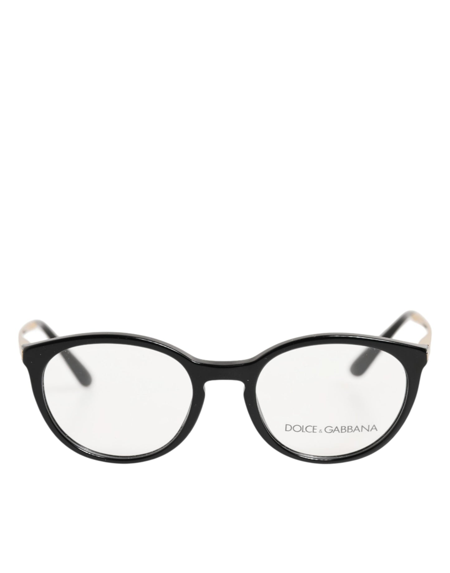 Dolce &amp; Gabbana Schwarzes Acetat-Cat-Eye-Gestell, Brillen-Leseglas
