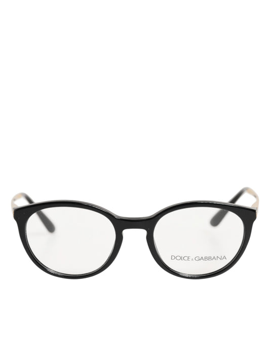 Dolce &amp; Gabbana Schwarzes Acetat-Cat-Eye-Gestell, Brillen-Leseglas