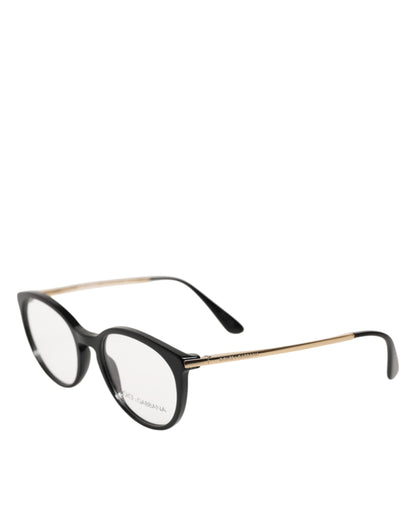 Dolce &amp; Gabbana Schwarzes Acetat-Cat-Eye-Gestell, Brillen-Leseglas