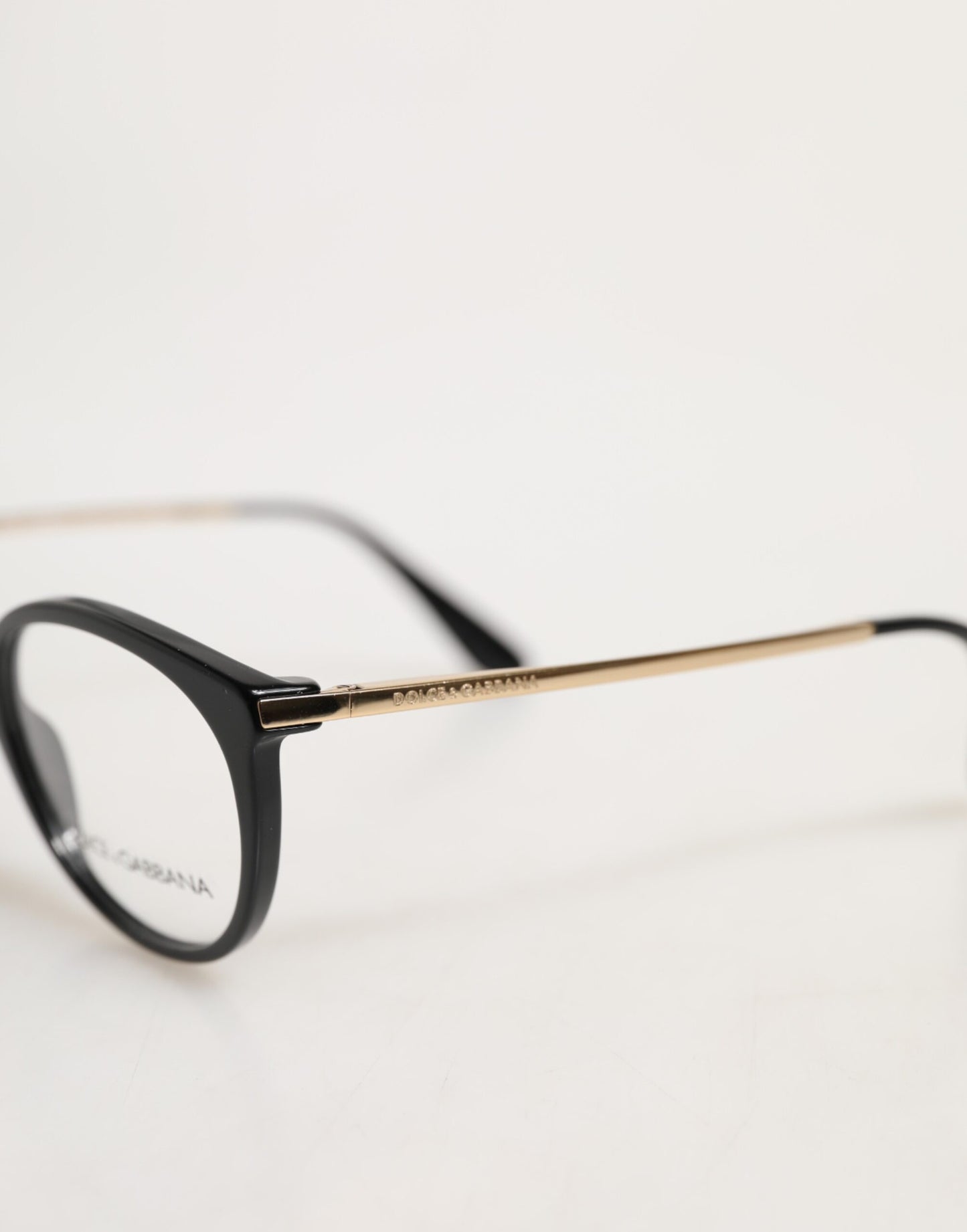 Dolce &amp; Gabbana Schwarzes Acetat-Cat-Eye-Gestell, Brillen-Leseglas