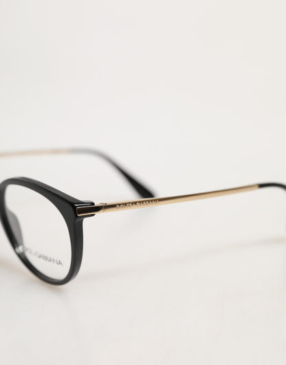 Dolce &amp; Gabbana Schwarzes Acetat-Cat-Eye-Gestell, Brillen-Leseglas