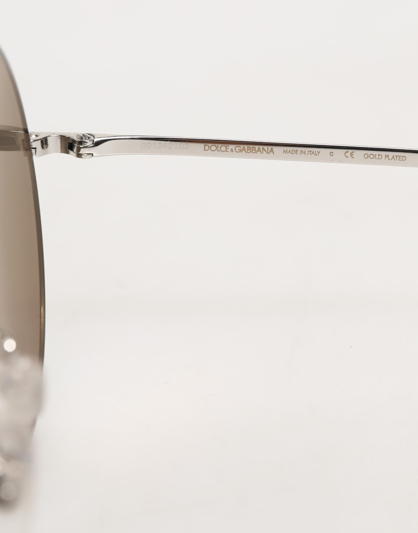 Dolce &amp; Gabbana DG2215K Sonnenbrille mit runden Metallrahmen in Silber
