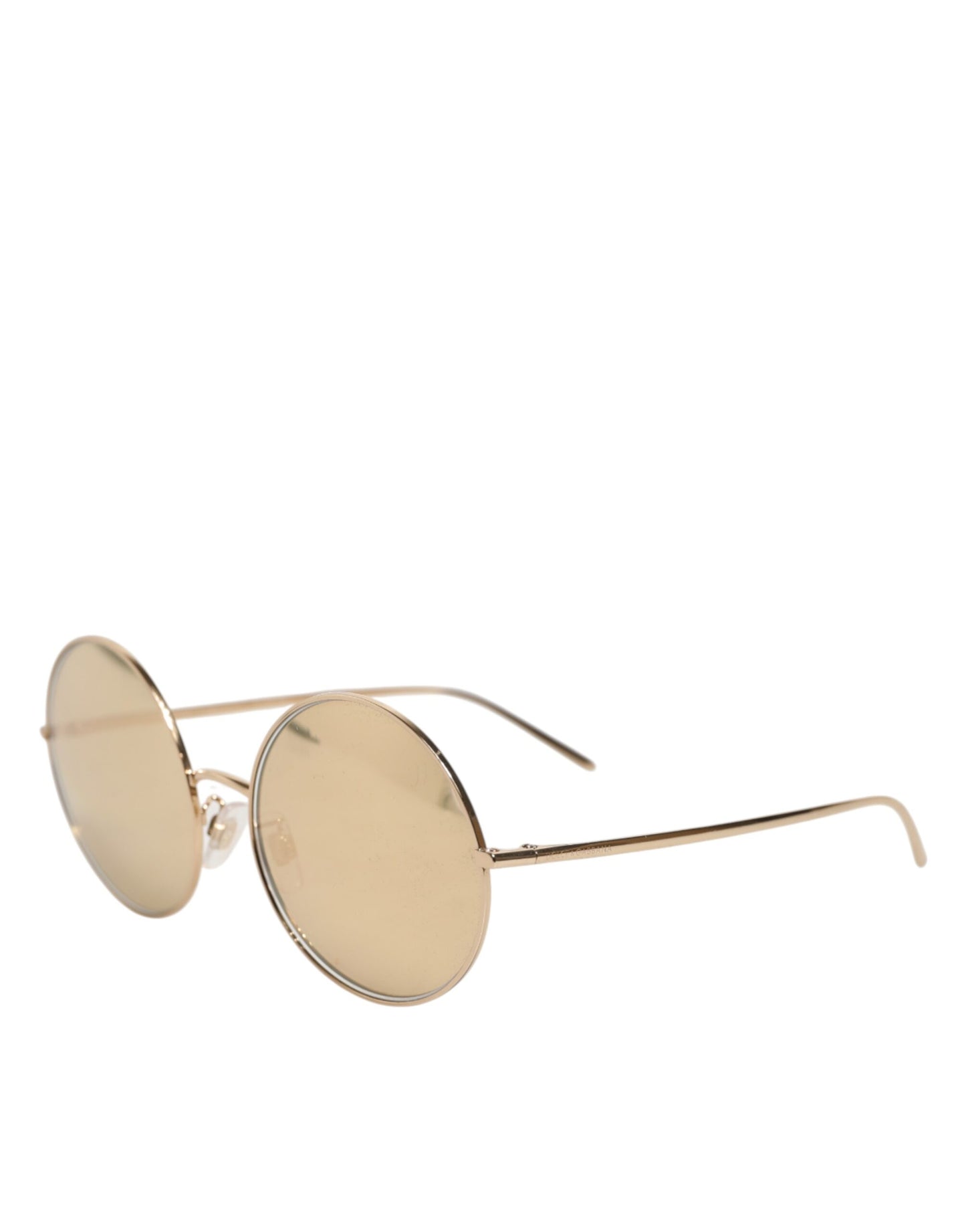 Dolce &amp; Gabbana – Runde Sonnenbrille aus goldenem Metall