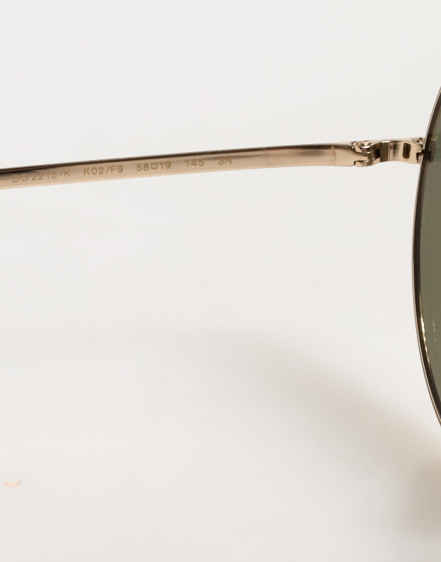 Dolce &amp; Gabbana – Runde Sonnenbrille aus goldenem Metall