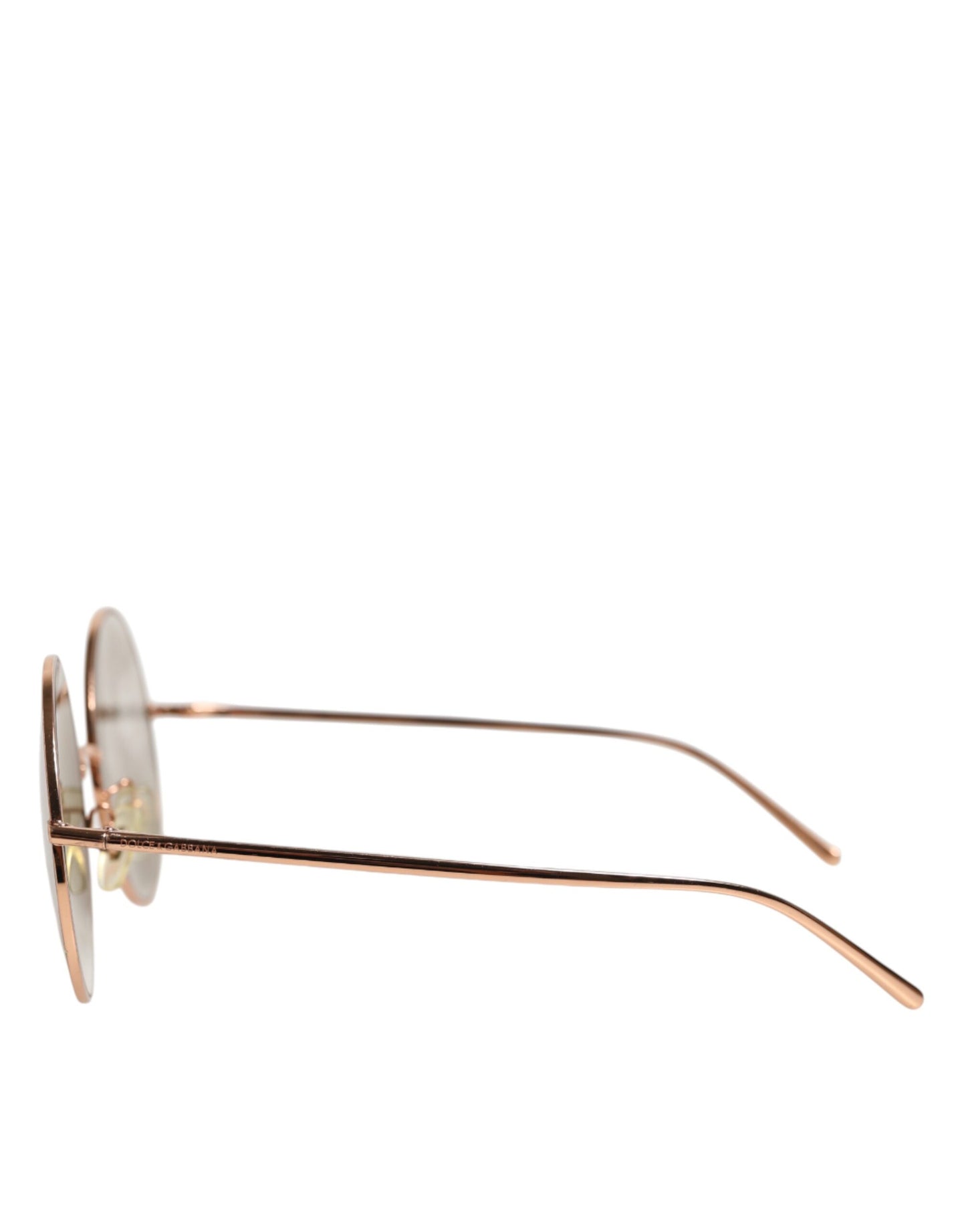 Dolce &amp; Gabbana DG2215K Sonnenbrille mit runden Gläsern aus goldenem Metall
