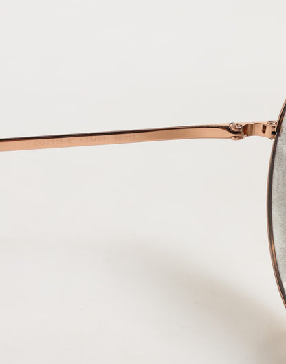 Dolce &amp; Gabbana DG2215K Sonnenbrille mit runden Gläsern aus goldenem Metall