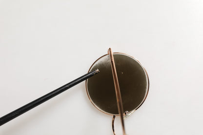 Dolce &amp; Gabbana DG2215K Sonnenbrille mit runden Gläsern aus goldenem Metall
