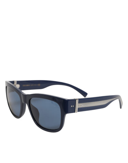 Dolce &amp; Gabbana – Sonnenbrille mit blauem Acetatrahmen und polarisierten Gläsern