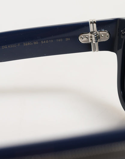 Dolce &amp; Gabbana – Sonnenbrille mit blauem Acetatrahmen und polarisierten Gläsern