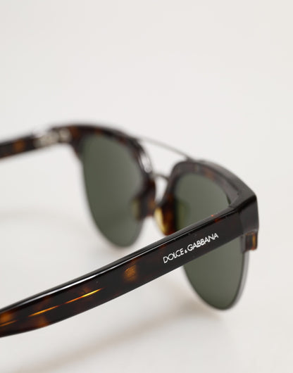 Dolce &amp; Gabbana DG4317F Sonnenbrille mit braunem Schildpatt-Pilotenrahmen