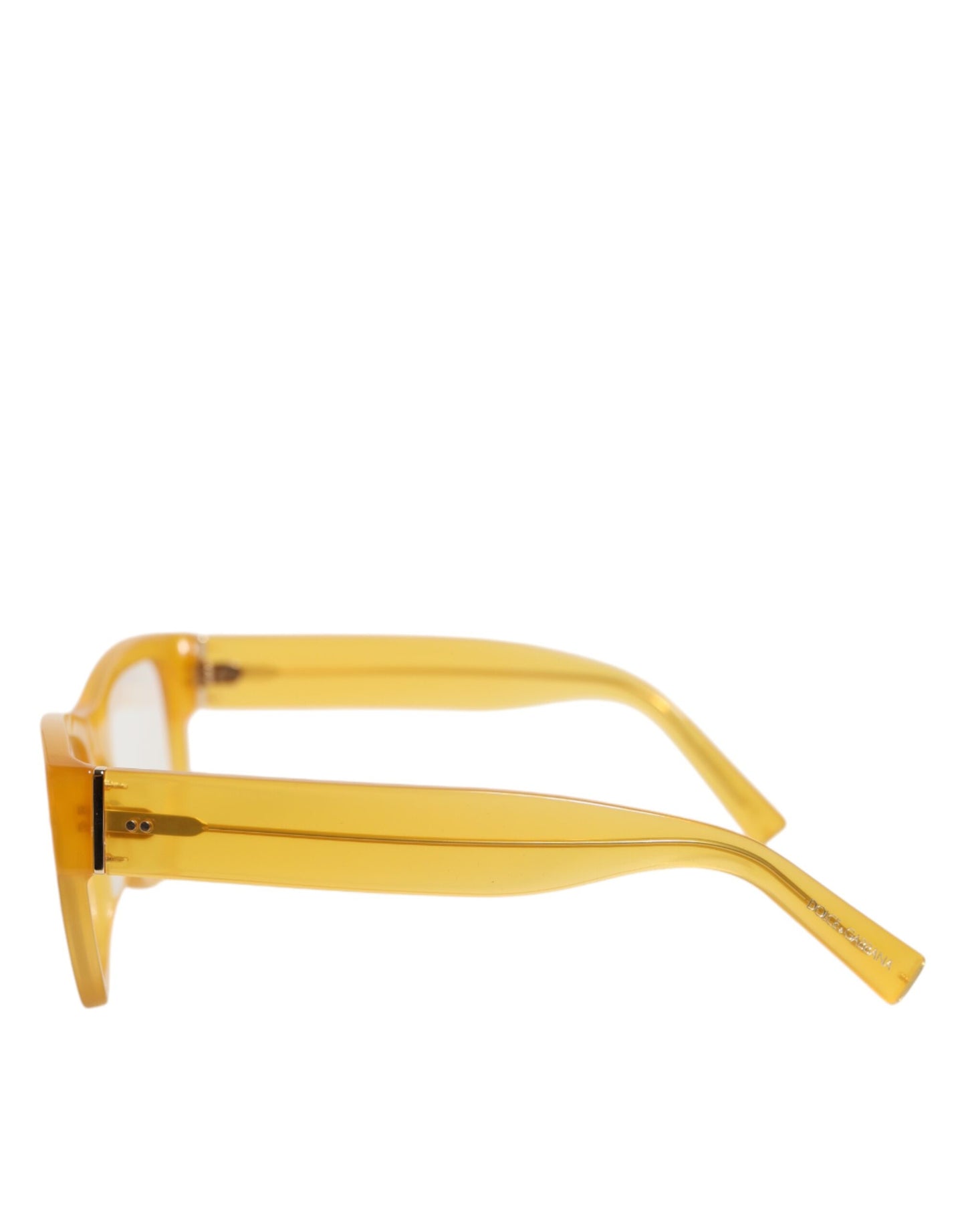 Dolce &amp; Gabbana DG4338F – Exzentrische Sonnenbrille aus gelbem Acetat