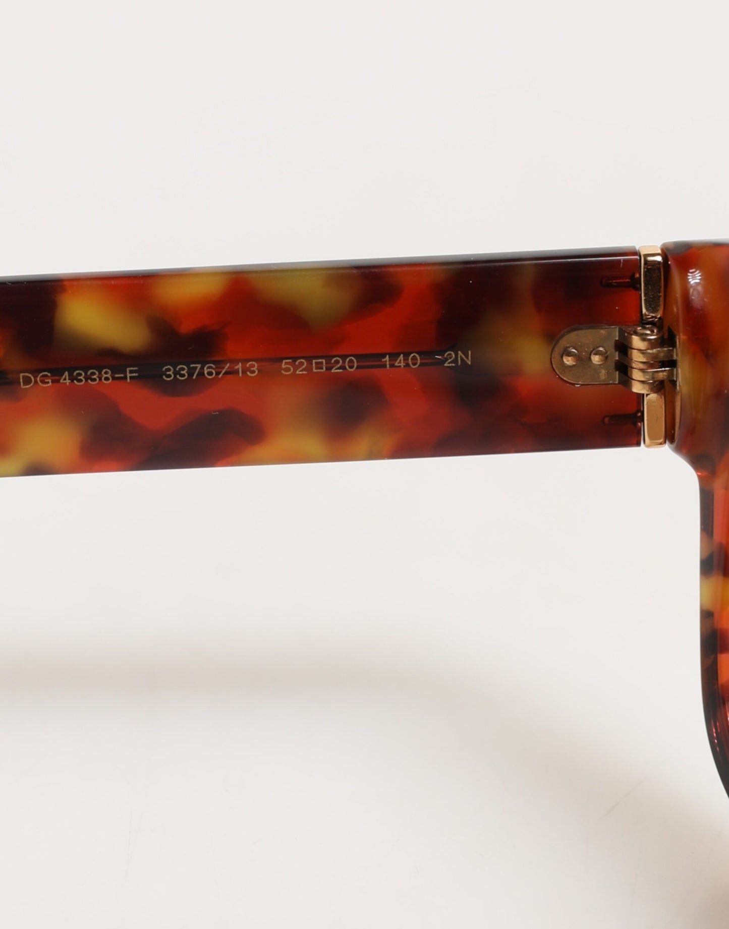 Dolce &amp; Gabbana DG4338F Sonnenbrille mit Vollrand und runden Gläsern in Havannabraun
