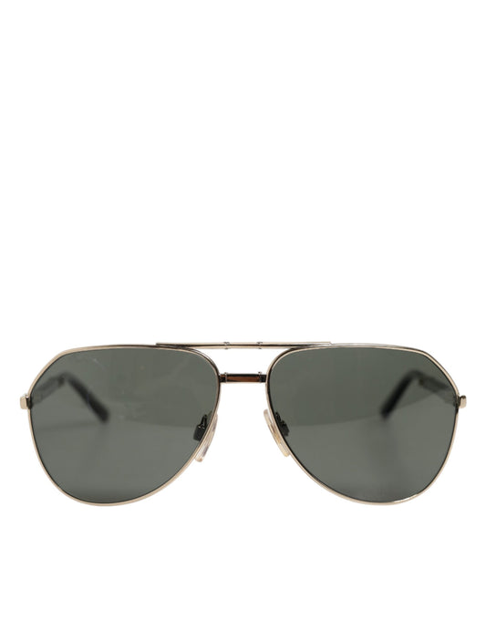 Dolce &amp; Gabbana DG2106K – Sonnenbrille mit polarisiertem Metallrahmen und schwarzer Vergoldung