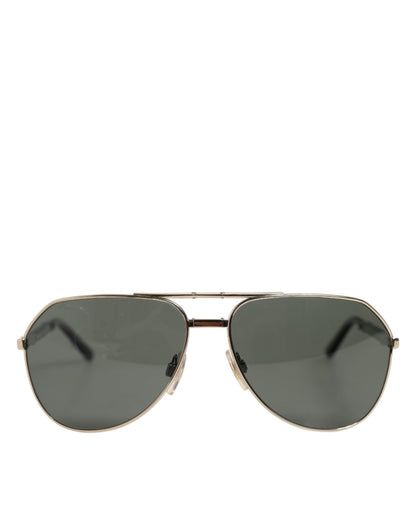Dolce &amp; Gabbana DG2106K – Sonnenbrille mit polarisiertem Metallrahmen und schwarzer Vergoldung