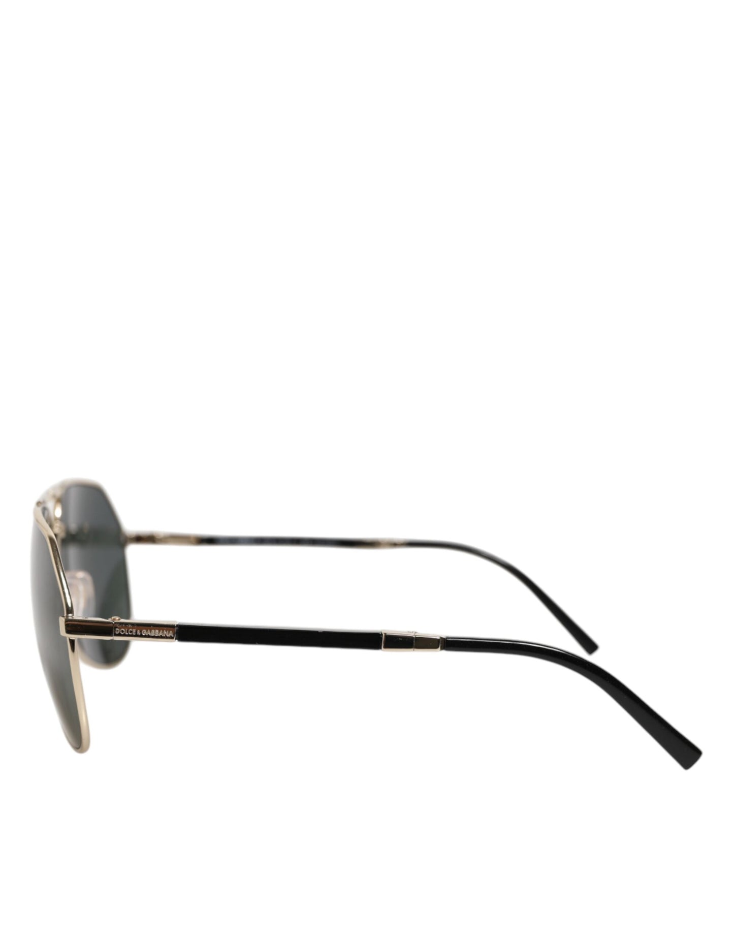 Dolce &amp; Gabbana DG2106K – Sonnenbrille mit polarisiertem Metallrahmen und schwarzer Vergoldung