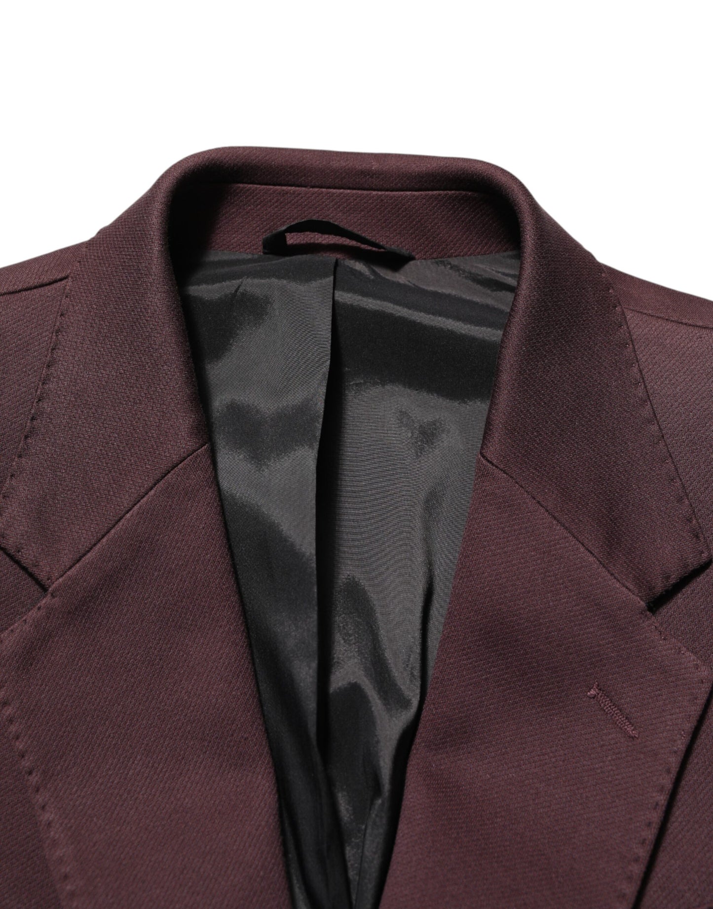 Dolce &amp; Gabbana – Kastanienbrauner Anzugsjacken-Blazer aus Baumwolle mit 2 Knöpfen