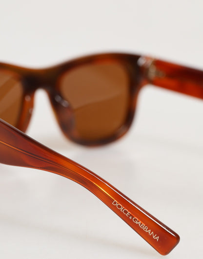 Dolce &amp; Gabbana DG4391 Unisex-Sonnenbrille mit quadratischem Rahmen aus Acetat in Grün und Braun
