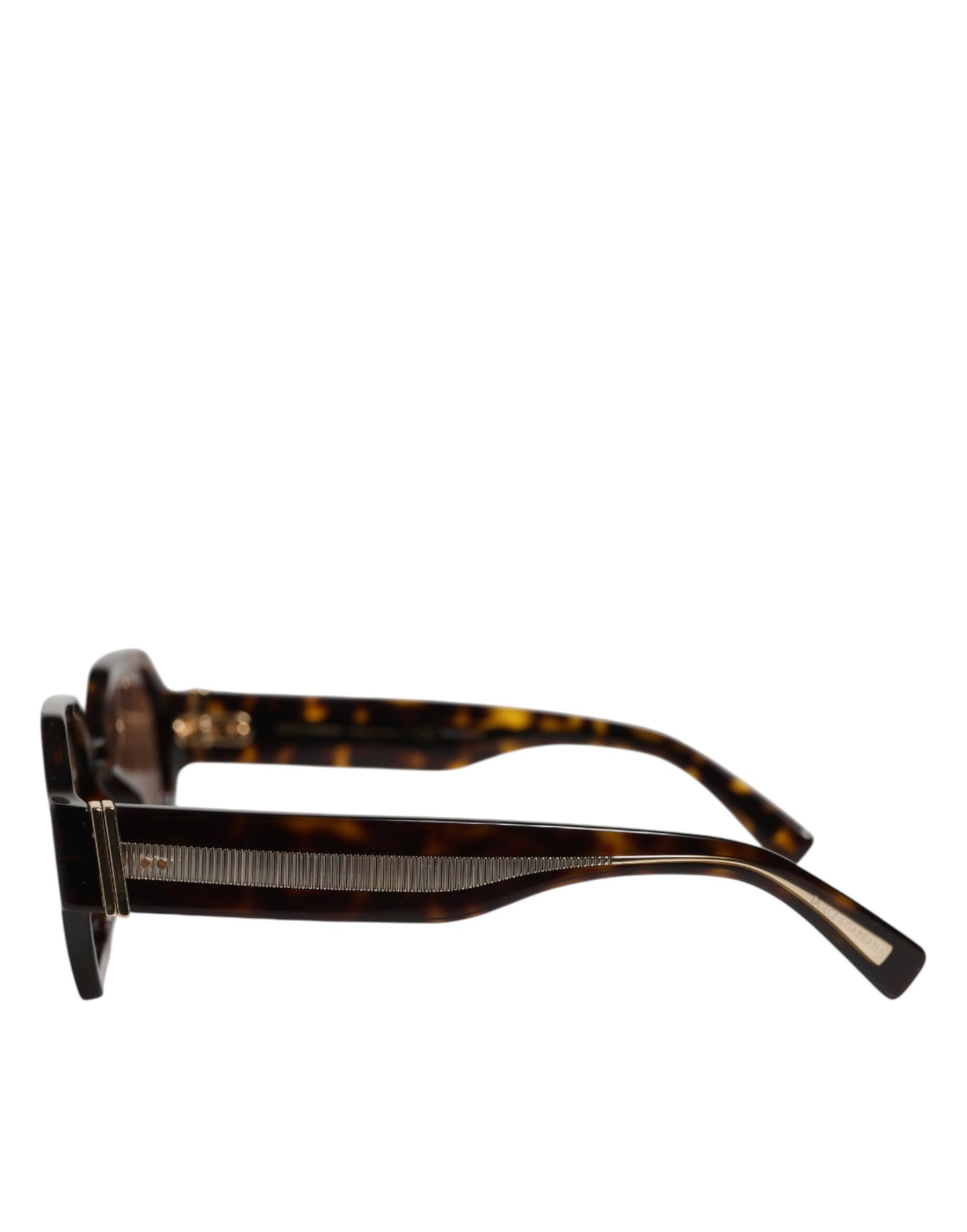 Dolce & Gabbana DG4379F Tortoiseshell Brown Acetate Geometric Shades Sunglasses