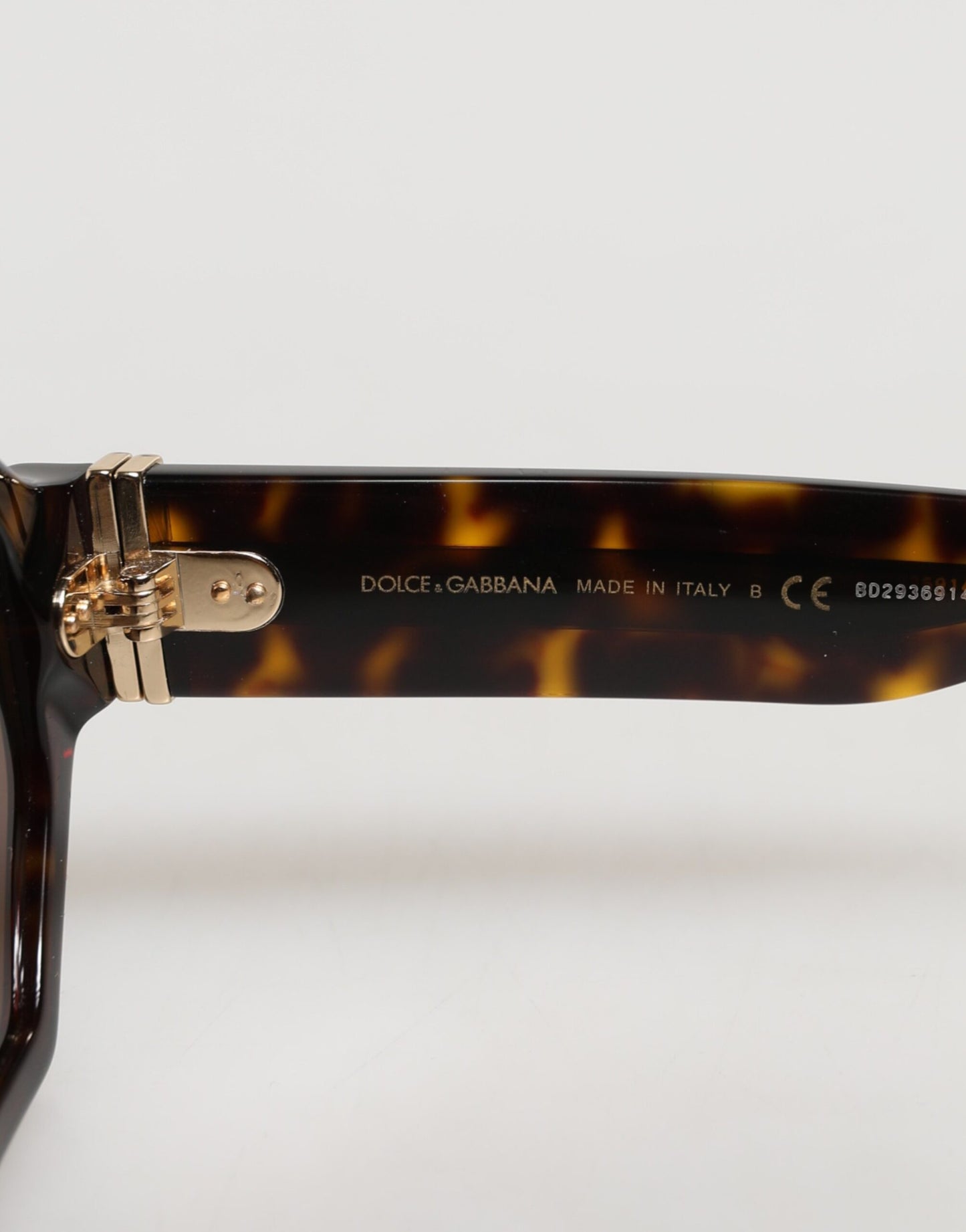 Dolce & Gabbana DG4379F Tortoiseshell Brown Acetate Geometric Shades Sunglasses
