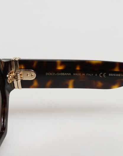 Dolce & Gabbana DG4379F Tortoiseshell Brown Acetate Geometric Shades Sunglasses
