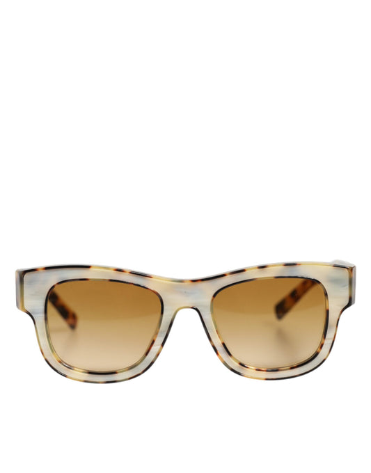 Dolce &amp; Gabbana DG4379F Sonnenbrille aus Acetat mit Farbverlauf in Schildpattoptik in Weiß