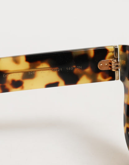 Dolce &amp; Gabbana DG4379F Sonnenbrille aus Acetat mit Farbverlauf in Schildpattoptik in Weiß