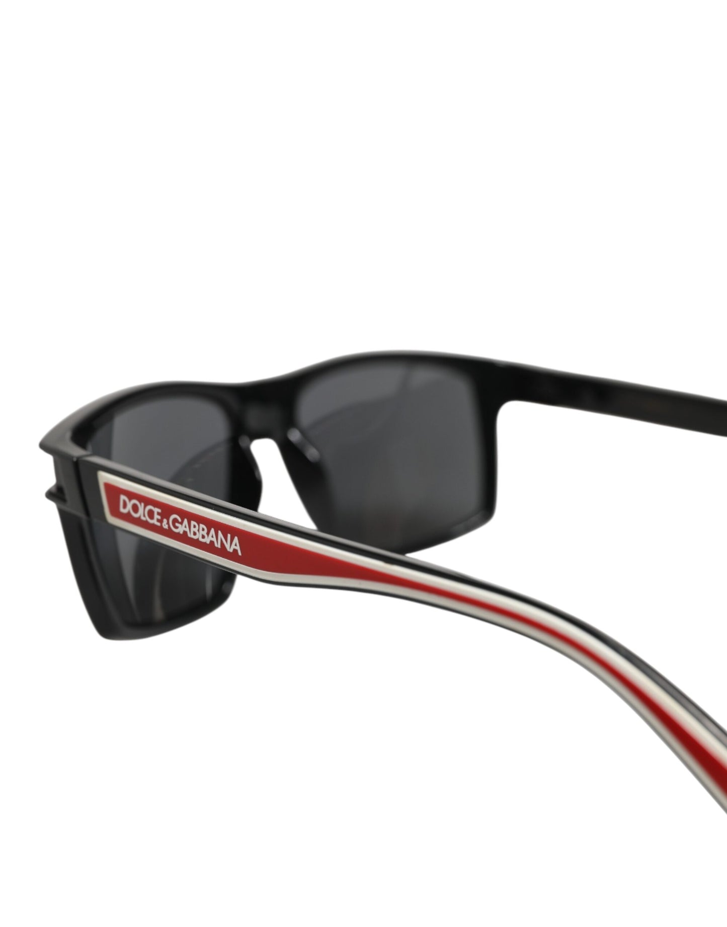 Dolce &amp; Gabbana DG6160 – Eckige Sonnenbrille aus schwarzem Polyamid mit Sportlogo