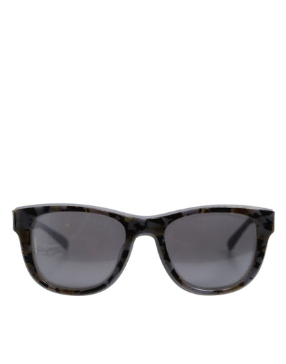Dolce &amp; Gabbana DG4284F Sonnenbrille aus grauem Schildpatt und blauem Acetat