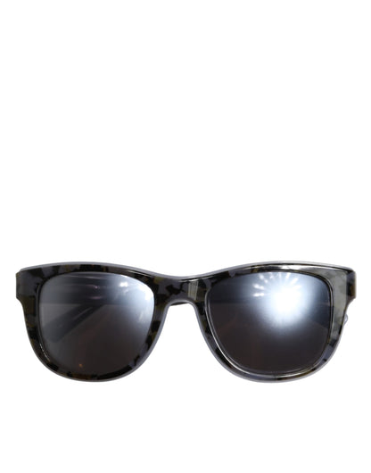 Dolce &amp; Gabbana DG4284F Sonnenbrille aus grauem Schildpatt und blauem Acetat