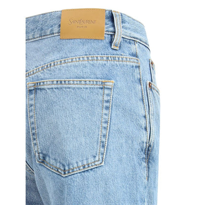 Saint Laurent NICO Low-Rise-Jeans aus Bahamas-Denim