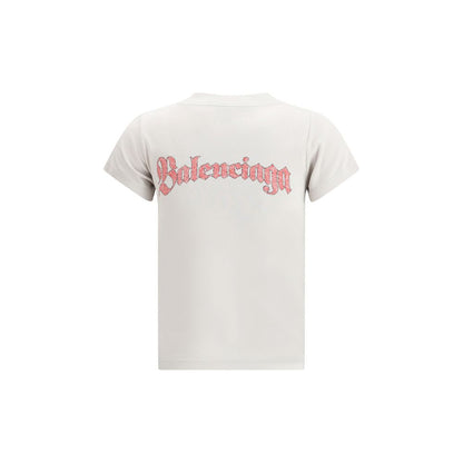 Balenciaga T-Shirt mit Rundhalsausschnitt und grafischem Logo