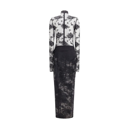 Der Andamane Tessa transparente Spitzen-Jumpsuit