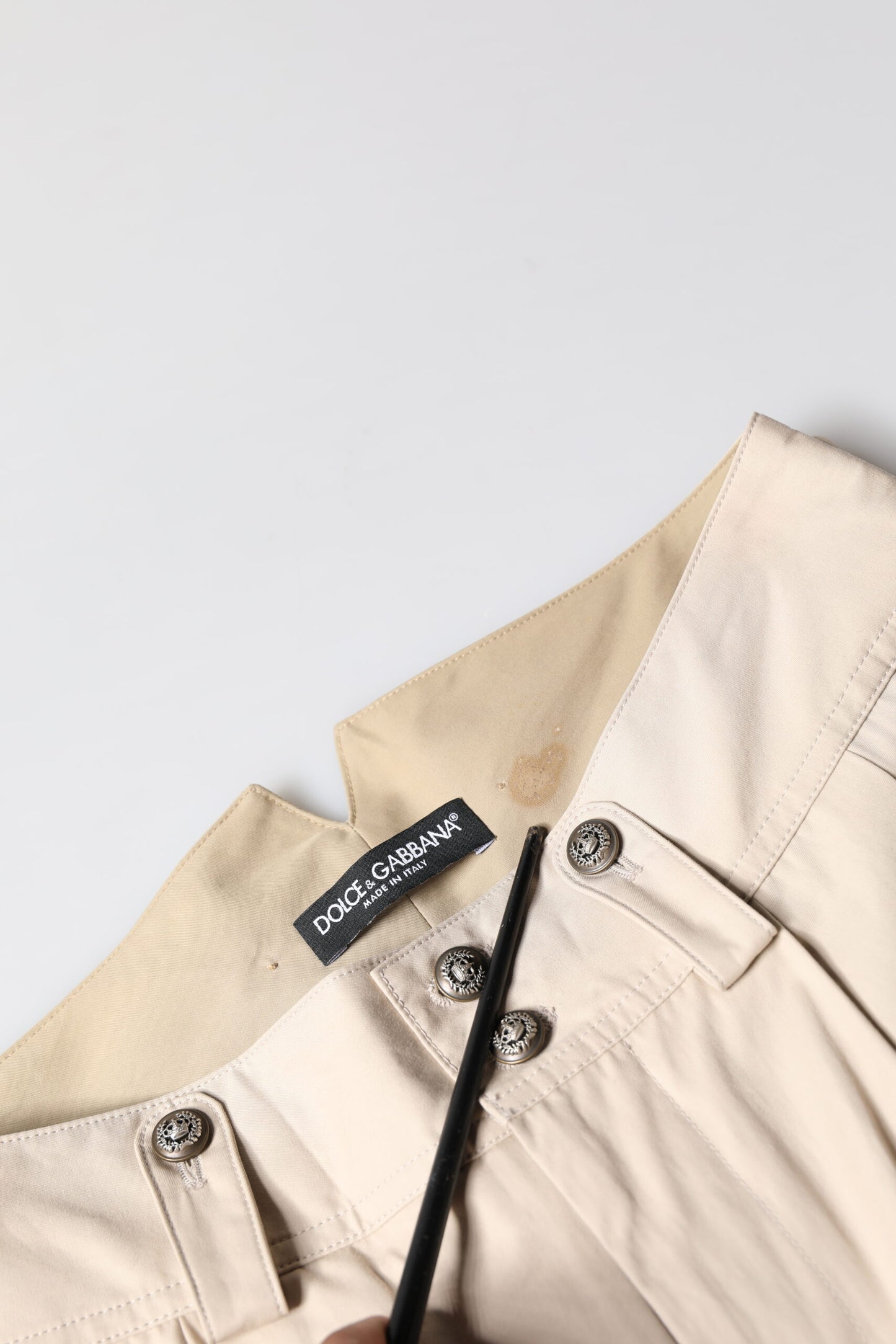 Dolce &amp; Gabbana Beige Cargohose aus Baumwolle für Herren