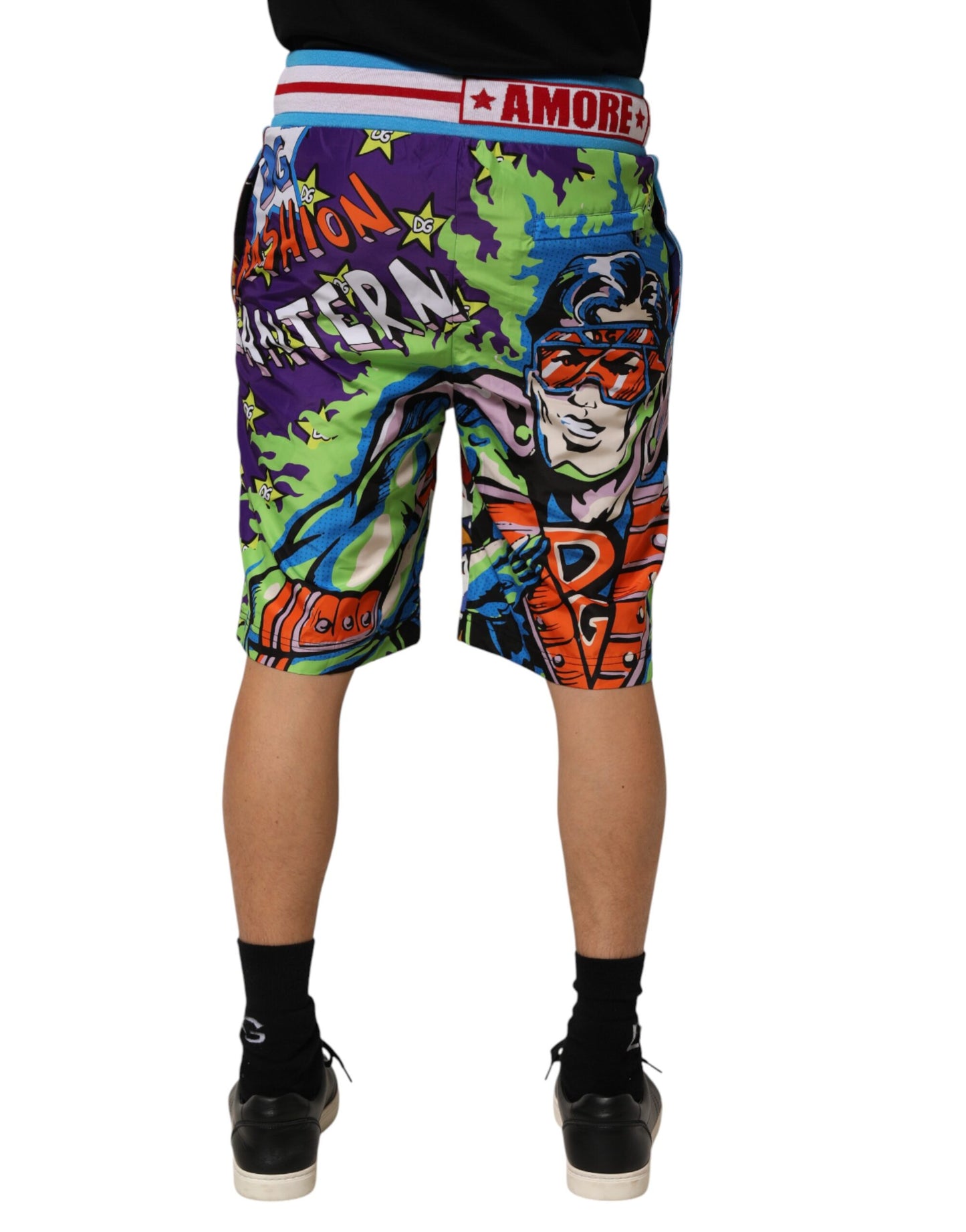 Dolce &amp; Gabbana Mehrfarbige Captain Sicily Herren-Bermudashorts