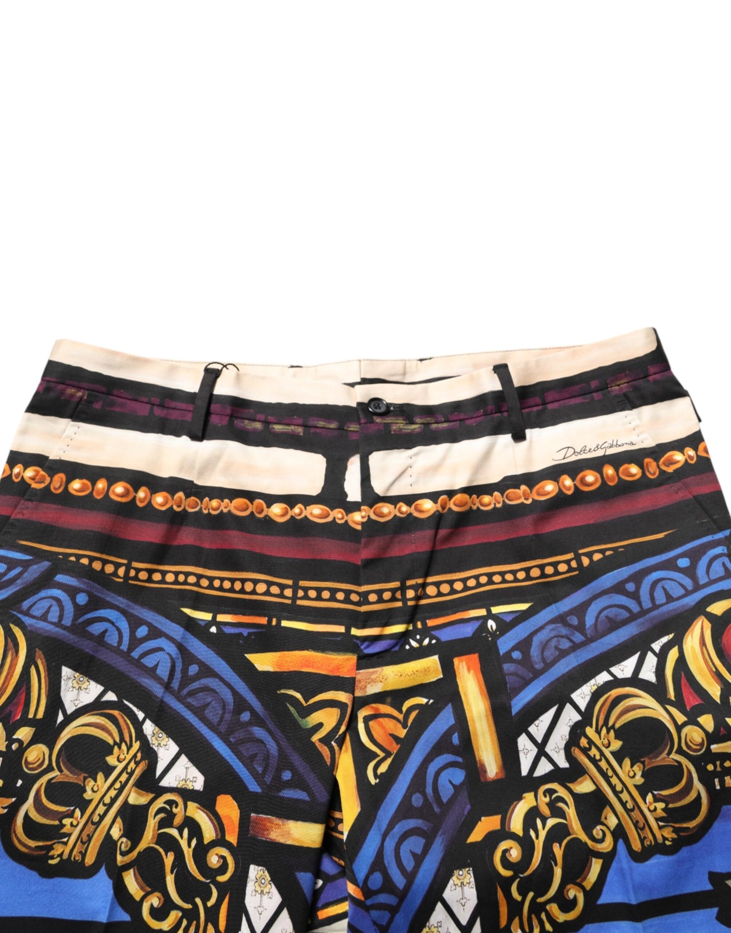 Dolce &amp; Gabbana – Mehrfarbige Karottenhose mit Julias-Ceasar-Print