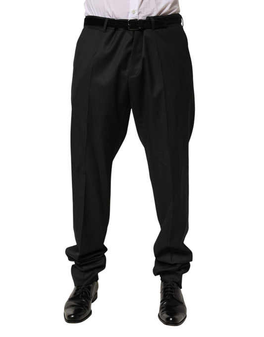 Dolce &amp; Gabbana Schwarze Wollhose für formelle Anlässe