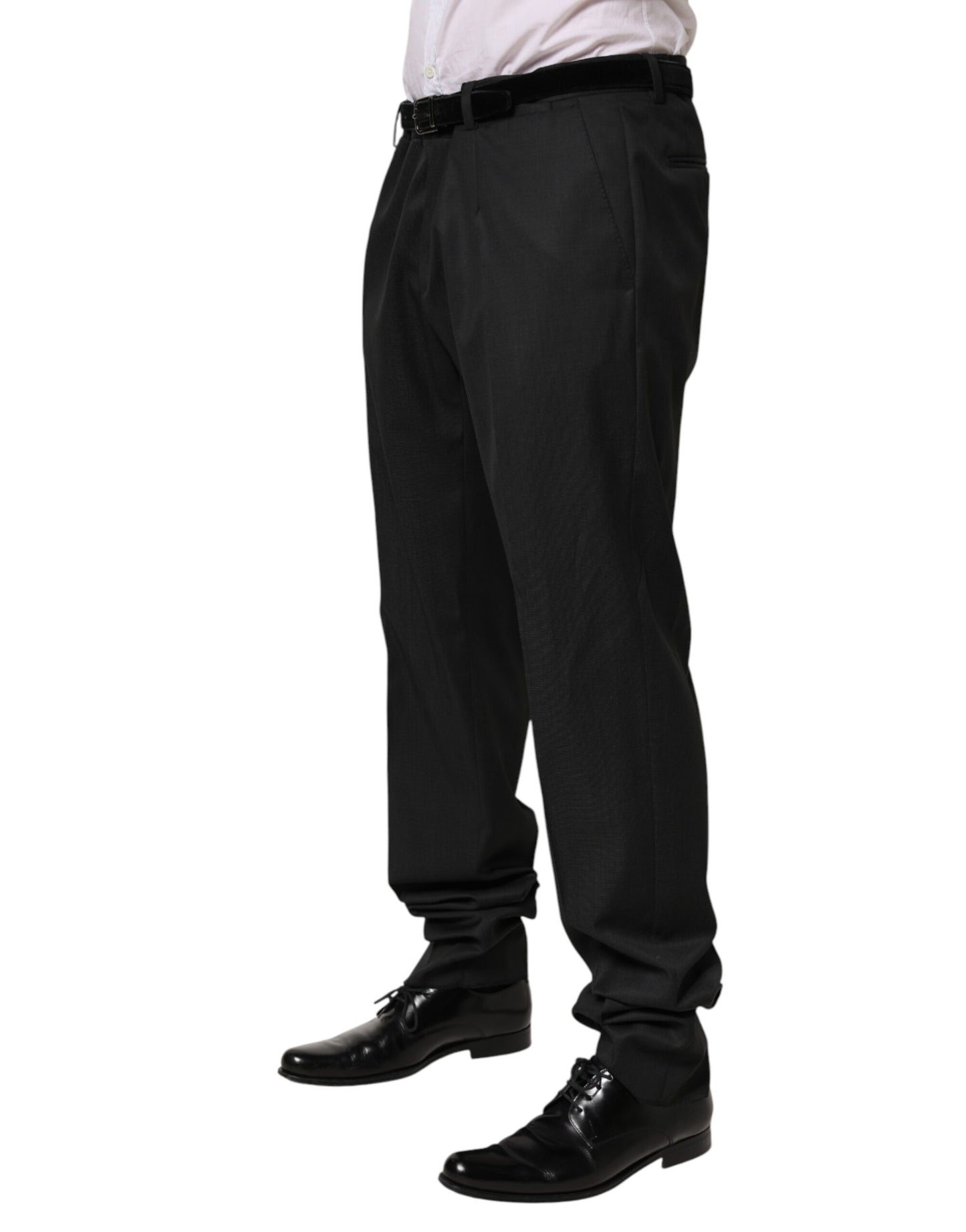 Dolce &amp; Gabbana Schwarze Wollhose für formelle Anlässe