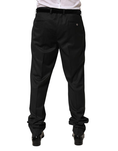 Dolce &amp; Gabbana Schwarze Wollhose für formelle Anlässe