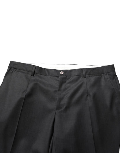 Dolce &amp; Gabbana Schwarze Wollhose für formelle Anlässe